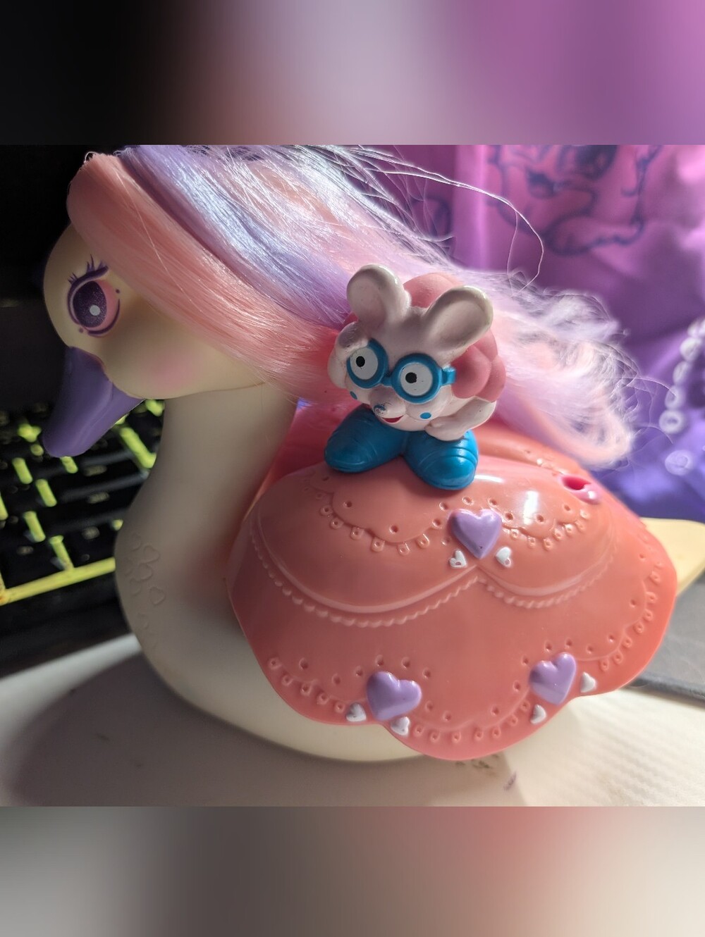 Keypers Princess Swan 1980s Vintage